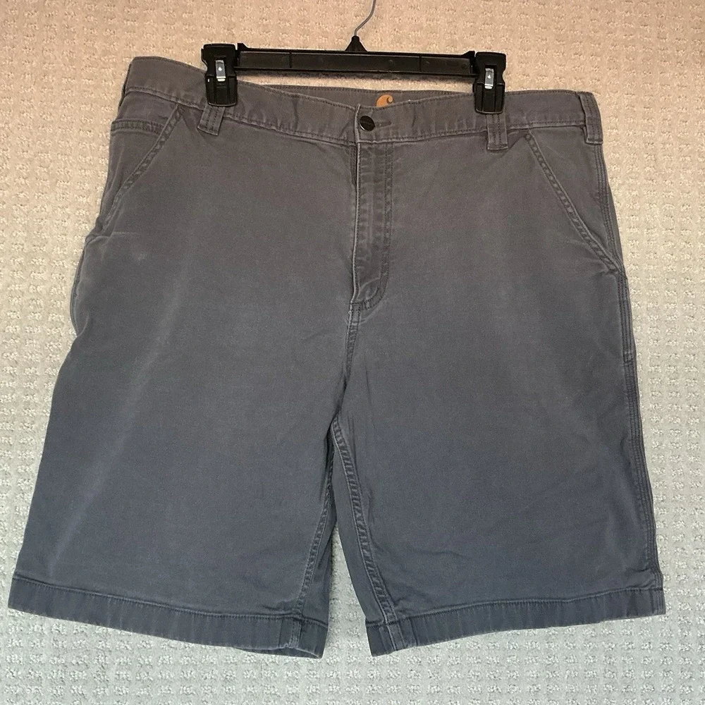 Carhartt relaxed‎ cargo fit shorts Men's SIze 40 Dark Grey Work Utility Cotton